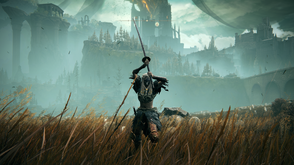 Character wielding the great katana in the Shadow of the Erdtree dlc