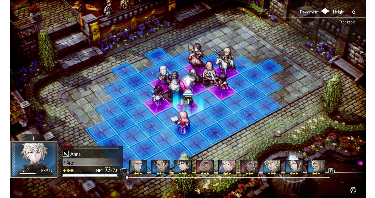 Triangle Strategy gameplay